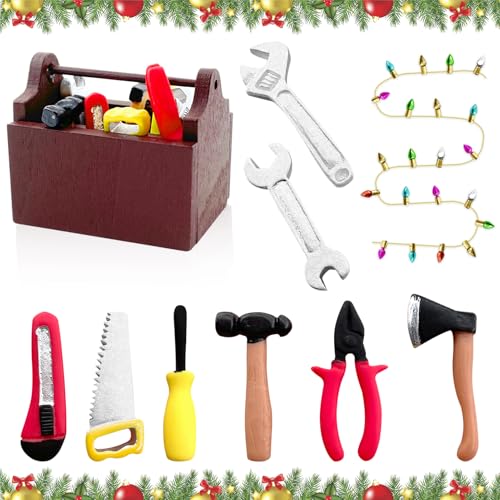 Lets Joy Miniatur Zubehör, 10 Stück Miniatur Werkzeugkasten, Puppenhaus Werkzeugkasten, Miniatur Wichtel Zubehör, Weihnachten Dekorative Ornamente Mini Puppenhaus Zubehör Werkzeugkasten Lets Joy Miniatur Zubehör, 10 Stück Miniatur Werkzeugkasten, Puppenhaus Werkzeugkasten, Miniatur Wichtel Zubehör, Weihnachten Dekorative Ornamente Mini Puppenhaus Zubehör Werkzeugkasten von Lets Joy