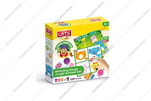 Waldtiere Spielknete mit Matte 5x100 Gr. (L9011) von Lets