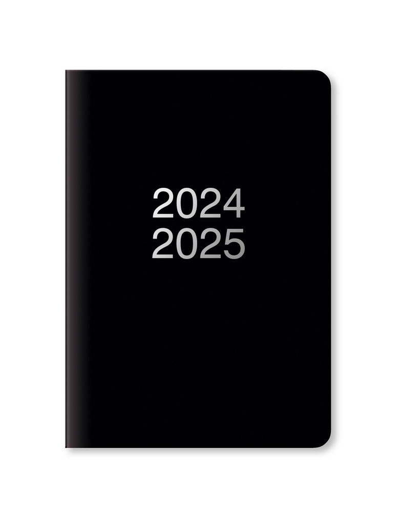 Letts Akademischer Wochenplaner 1 Woche auf 2 Seiten 2024/2025 Dazzle A5 Black von Letts of London