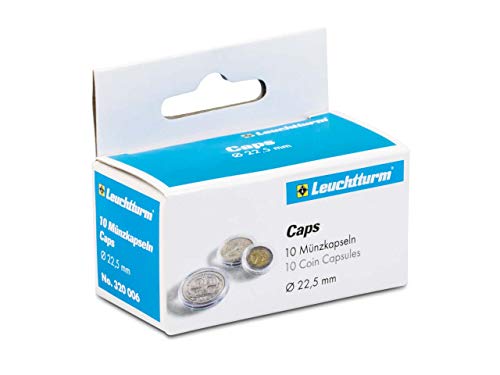 Leuchtturm 320006 coin capsules inner diameter 22.5 mm von Leuchtturm