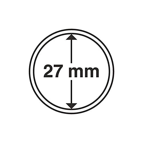 Leuchtturm 337997 Münzkapseln Grips 27 mm, 10er Pack von Leuchtturm