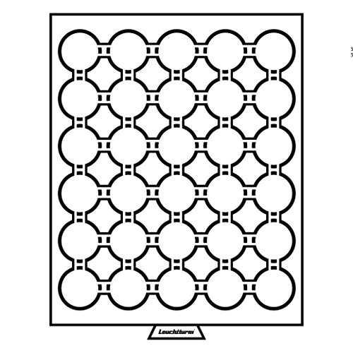 Leuchtturm 331986 MB Münzbox für Kapseln - 33 mm Ø Innendurchmesser - Dt. 10-/20-Euro Gedenkmünzen, 10 DM, 10 und 20 SFR von Leuchtturm