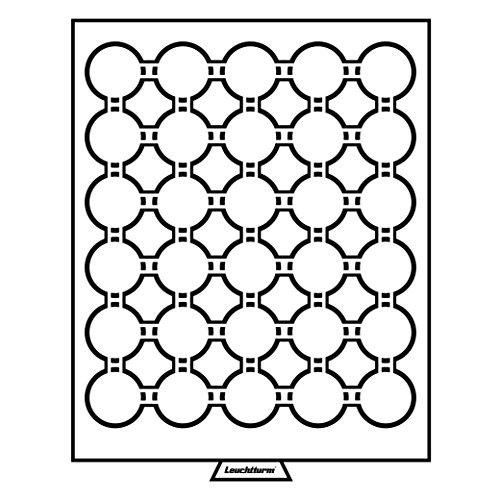 Leuchtturm 316556 MB Münzbox für Kapseln - 32 + 32,5 mm Ø Innendurchmesser - Dt. 10- / 20 Euro-Münzen, 10 Mk, 1 Rubel von Leuchtturm