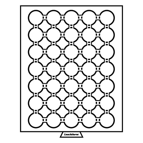 Leuchtturm 326819 MB Münzbox für Kapseln - 27 + 28 mm Ø Innendurchmesser - Dt. 5€, 2 SFR, US Quarters, 1$ US, US Small $ von Leuchtturm