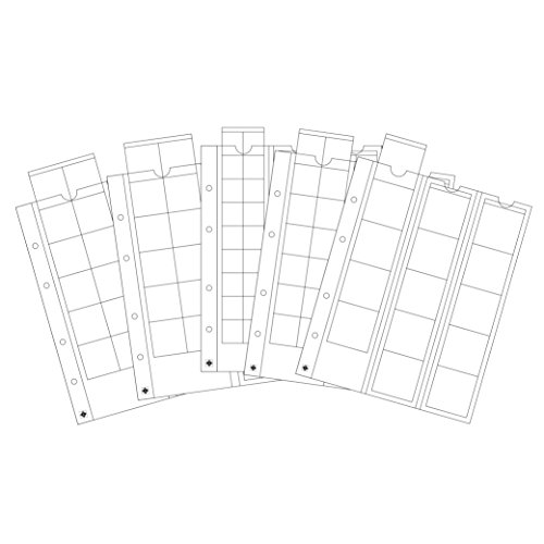 Leuchtturm 340973 Optima Sortiment - Mix zur Münz-Aufbewahrung für Münzen mit Ø 42, 34, 27, 20 mm - 5er Pack von Leuchtturm