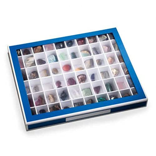 Leuchtturm 344051 Sammelbox - Setzkasten K60 mit 60 Fächern für kleine Spielfiguren und Miniaturfiguren - blau von Leuchtturm