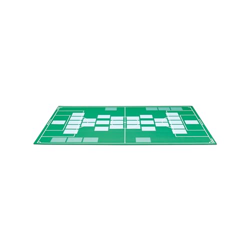 Leuchtturm 371687 Fußball Sammelkarten Spielmatte Joachim - Für 2 Spieler - Inkl. Transporthülse und Chip für den Münzwurf zum Spielstart von Leuchtturm