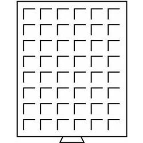 Leuchtturm MB48/28 Münzbox 48 eckige Fächer bis 28mm Rauchfarben von Leuchtturm