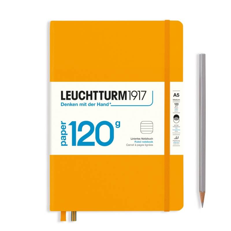 Leuchtturm1917 Notizbuch 120g Medium Hardcover A5 Rising Sun, liniert von Leuchtturm1917