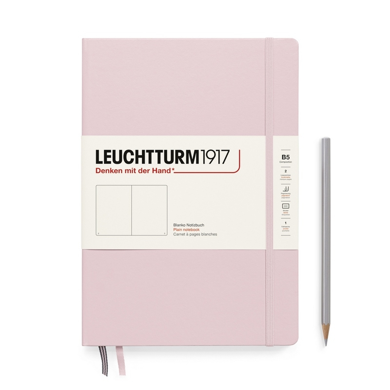 Leuchtturm1917 Notizbuch Composition Hardcover B5 puder, blanko von Leuchtturm1917