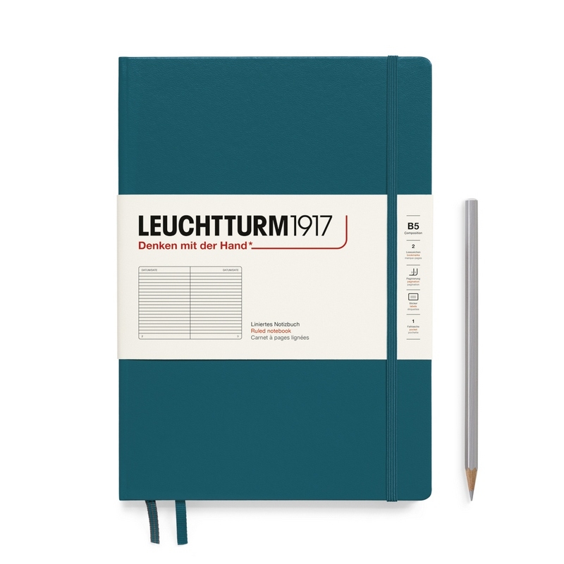 Leuchtturm1917 Notizbuch Composition Hardcover B5 salbei, liniert von Leuchtturm1917