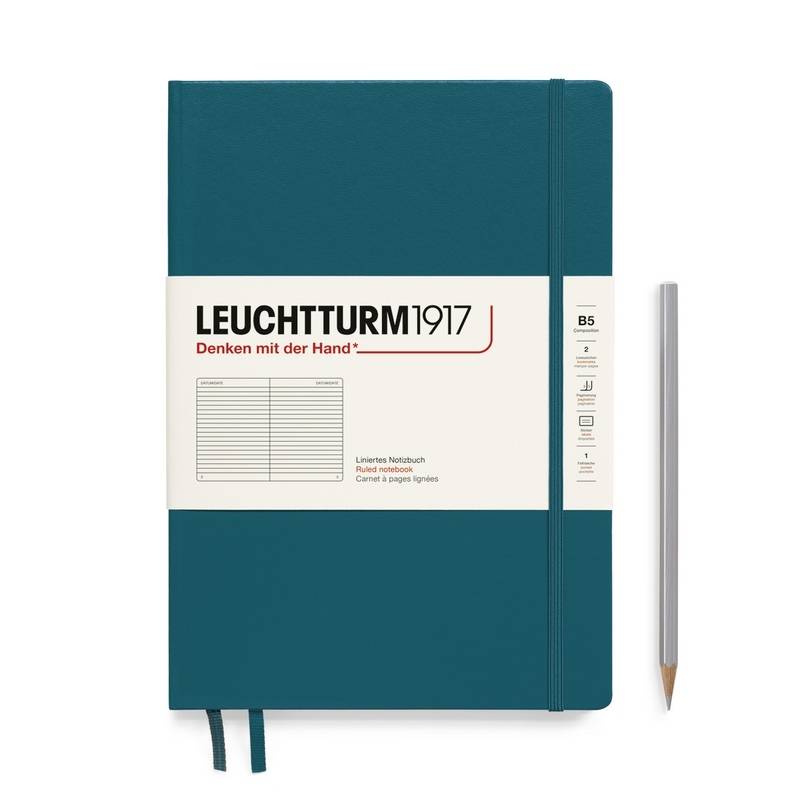 Leuchtturm1917 Notizbuch Composition Hardcover B5 salbei, liniert von Leuchtturm1917