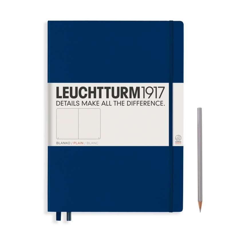 Leuchtturm1917 Notizbuch Master Hardcover A4+ Marine, blanko von Leuchtturm1917