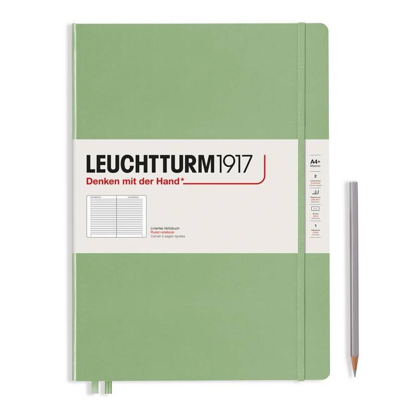 Leuchtturm1917 Notizbuch Master Slim (A4+) Hardcover salbei, liniert von Leuchtturm1917