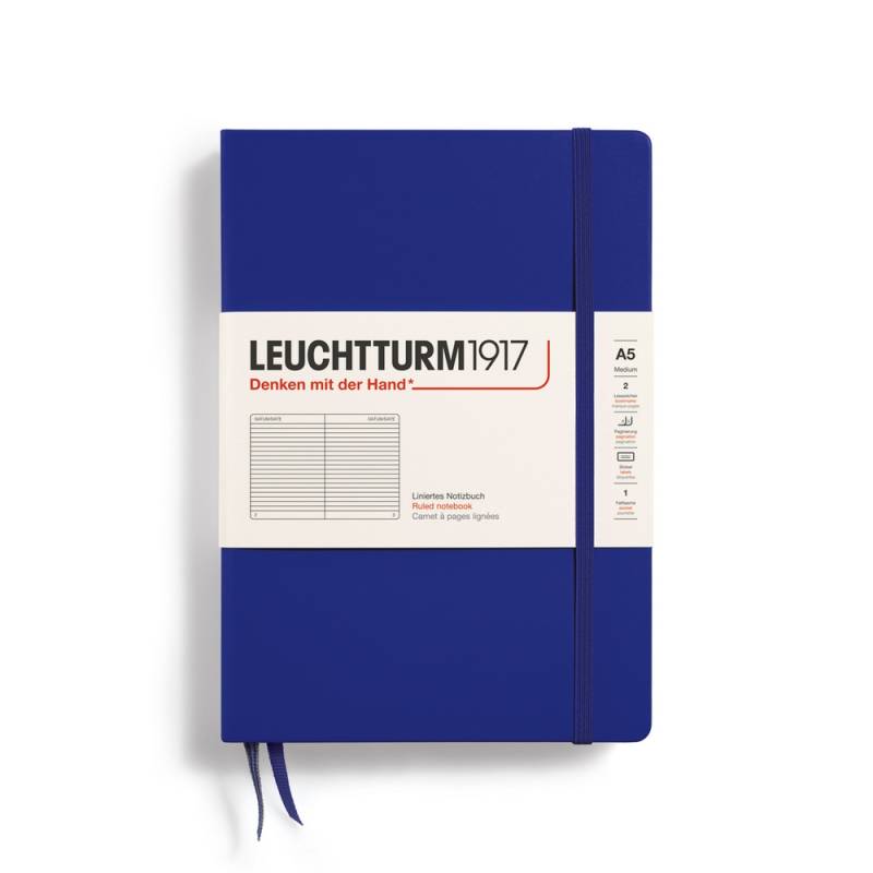 Leuchtturm1917 Notizbuch Medium Hardcover A5 Ink Liniert von Leuchtturm1917