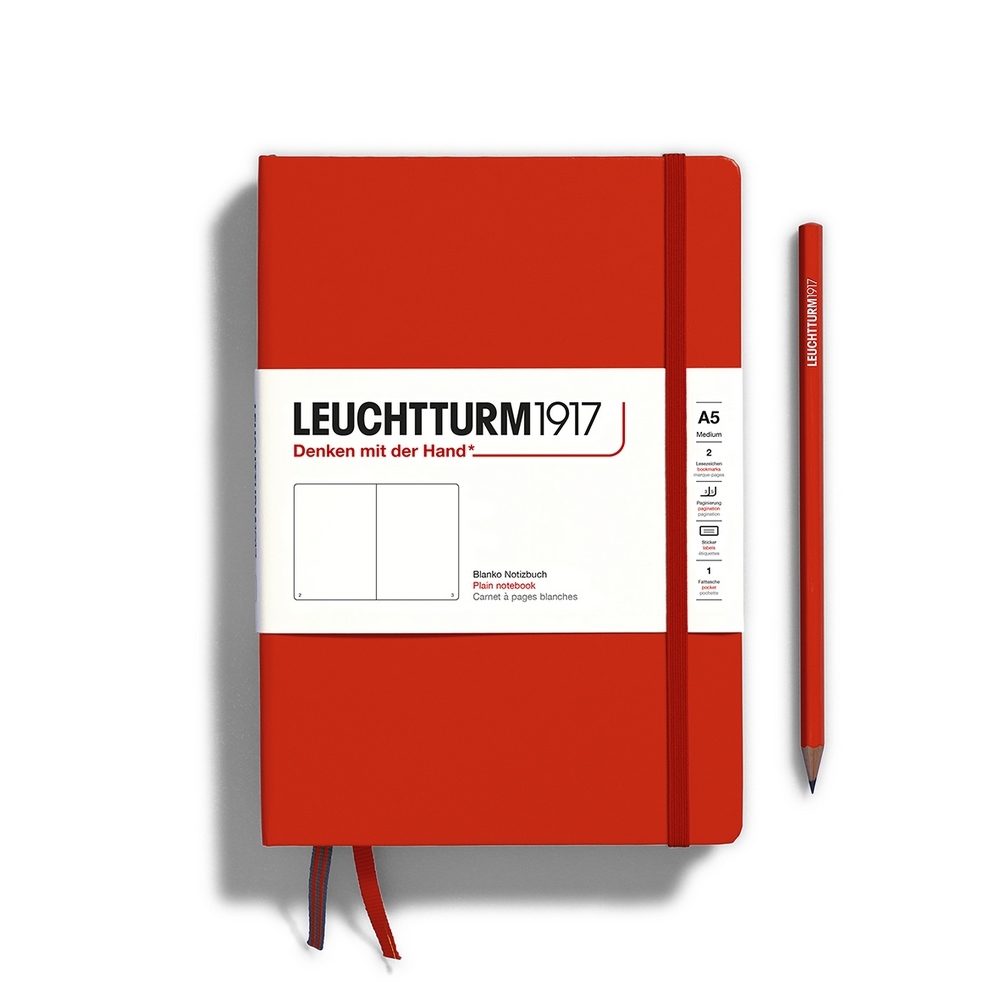 Leuchtturm1917 Notizbuch Medium Hardcover A5 Natural Colours Fox Red Blanko von Leuchtturm1917