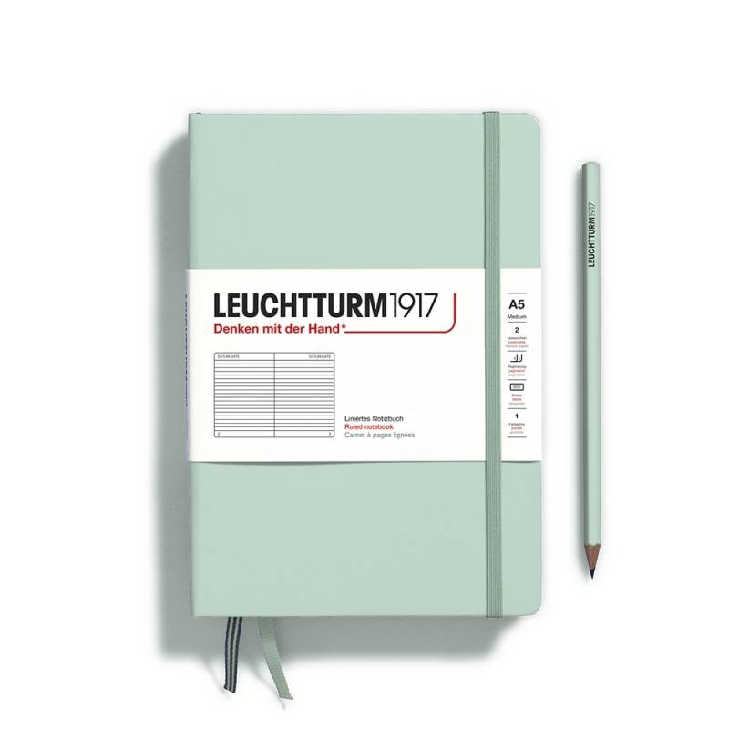 Leuchtturm1917 Notizbuch Medium Hardcover A5 Natural Colours Mint Green Liniert von Leuchtturm1917