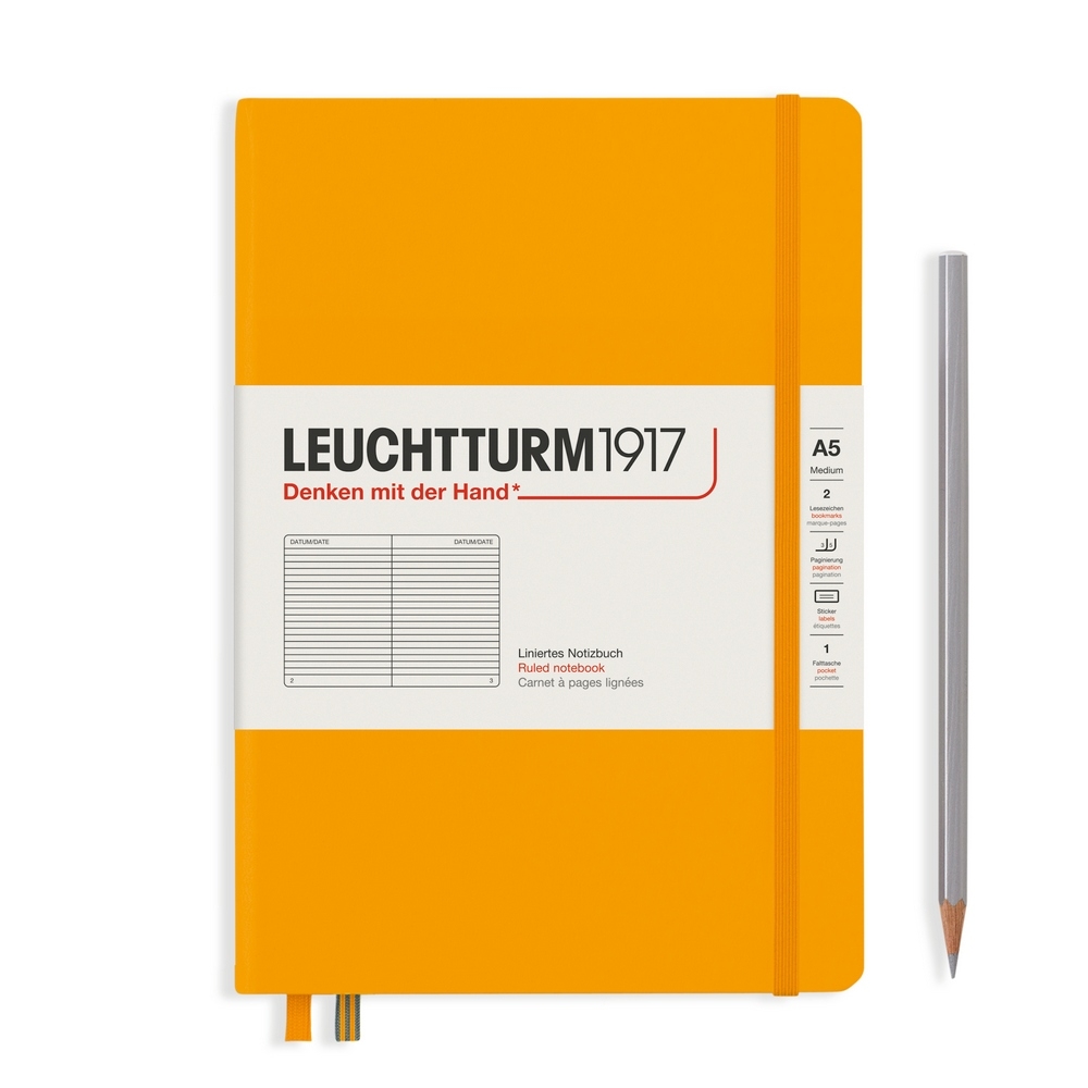 Leuchtturm1917 Notizbuch Medium Hardcover A5 Rising Sun, liniert von Leuchtturm1917