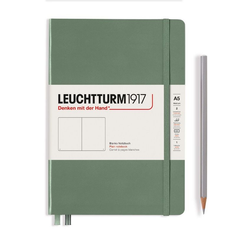 Leuchtturm1917 Notizbuch Medium Hardcover A5 Smooth Colours Olive, blanko von Leuchtturm1917