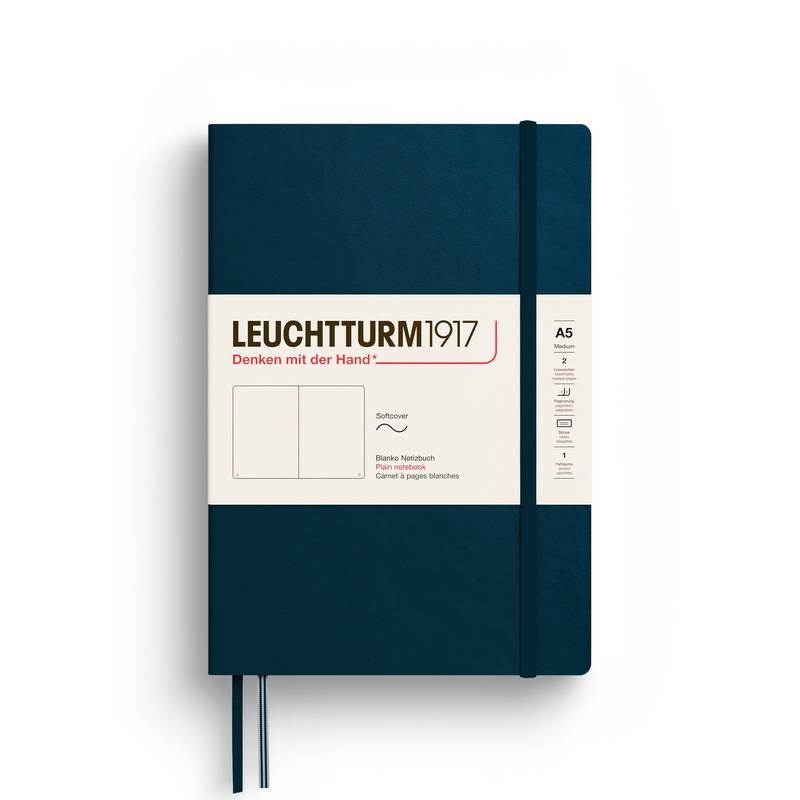 Leuchtturm1917 Notizbuch Medium Softcover A5 Deep Sea blanko von Leuchtturm1917