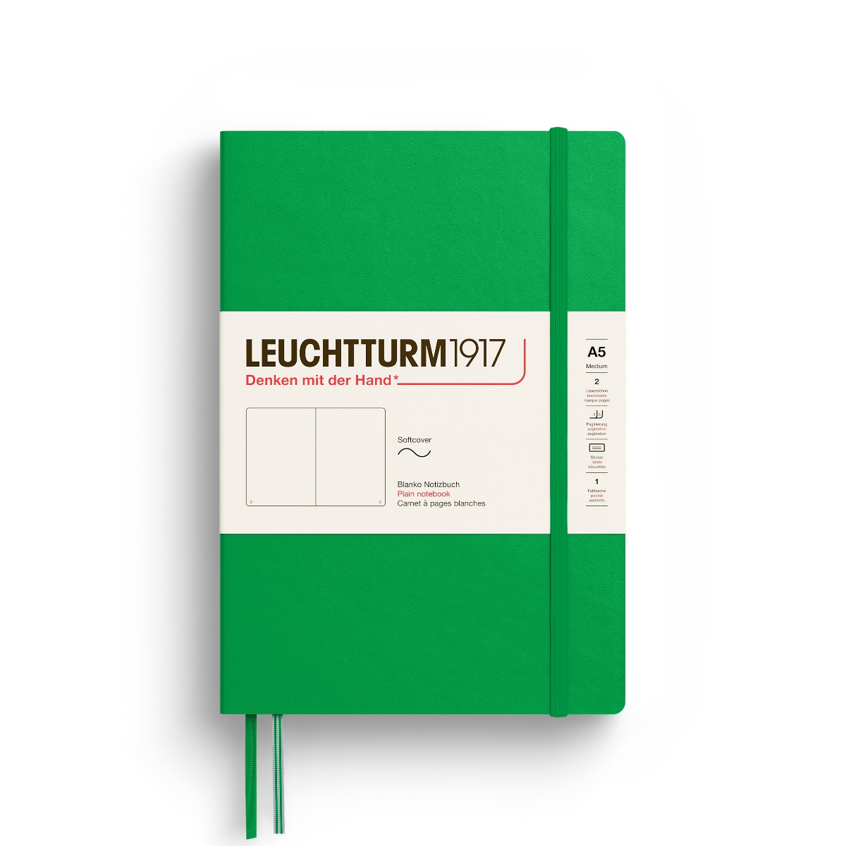 Leuchtturm1917 Notizbuch Medium Softcover A5 Spring Leaf blanko von Leuchtturm1917