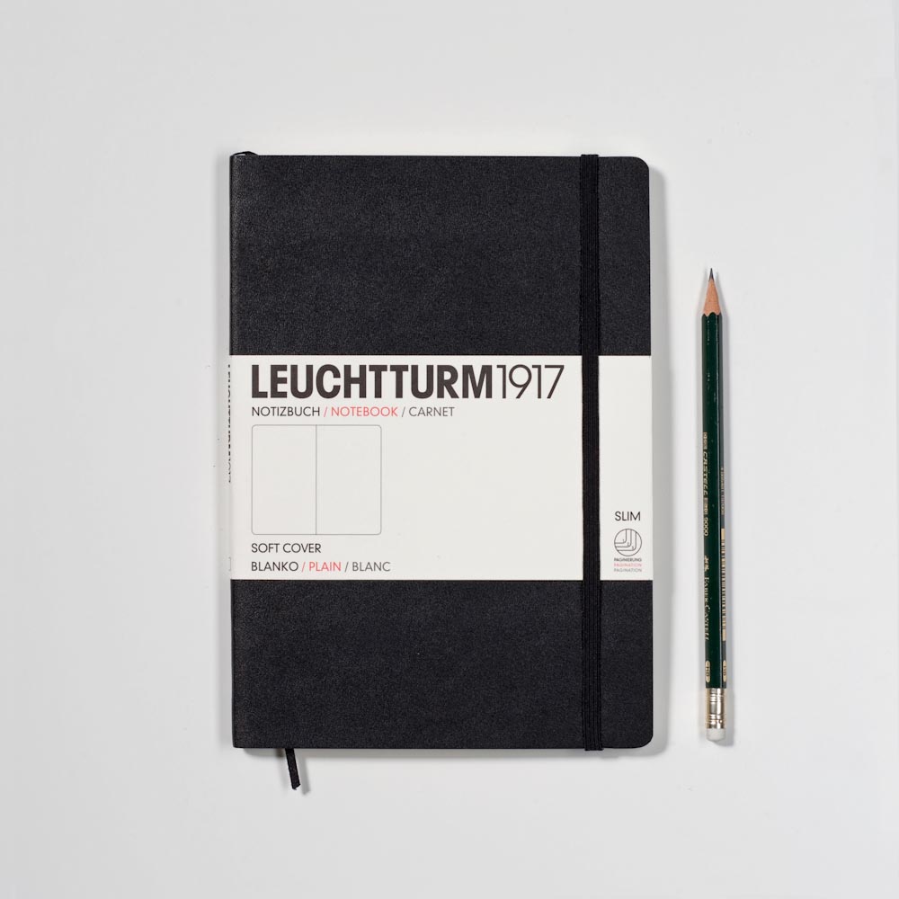 Leuchtturm1917 Notizbuch Medium Softcover A5 schwarz, blanko von Leuchtturm1917