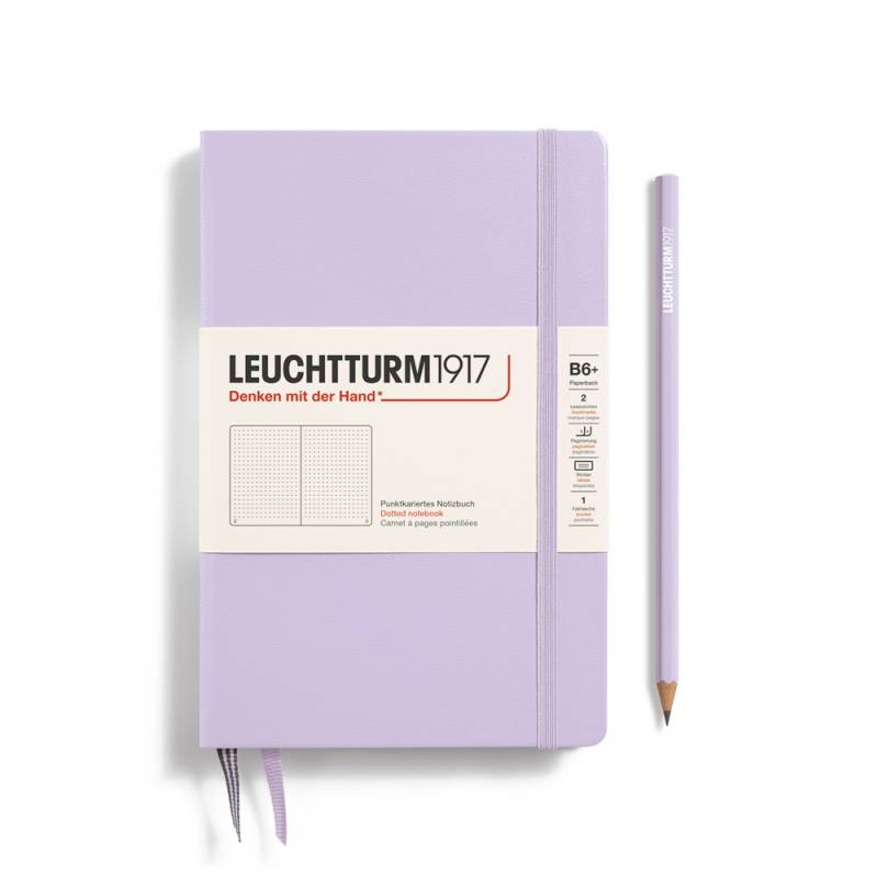 Leuchtturm1917 Notizbuch Paperback Hardcover B6+ Lilac, punktkariert von Leuchtturm1917