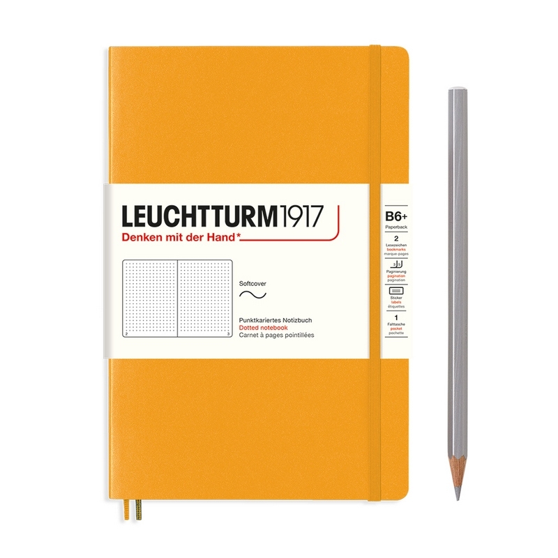 Leuchtturm1917 Notizbuch Paperback Softcover B6+ Rising Sun, punktkariert von Leuchtturm1917