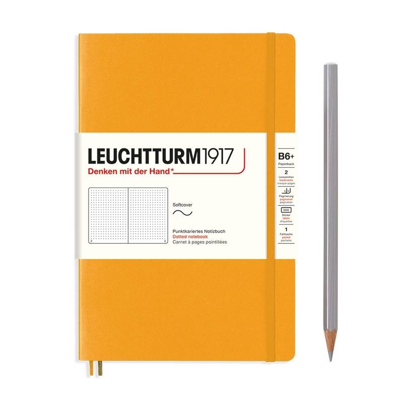 Leuchtturm1917 Notizbuch Paperback Softcover B6+ Rising Sun, punktkariert von Leuchtturm1917