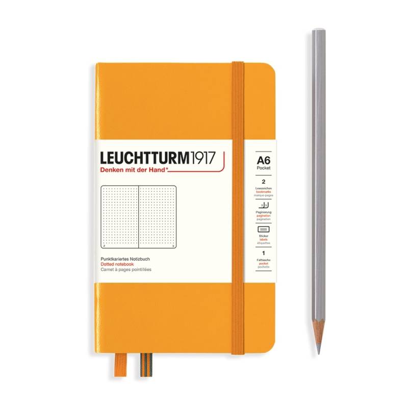 Leuchtturm1917 Notizbuch Pocket Hardcover A6 Rising Sun, punktkariert von Leuchtturm1917