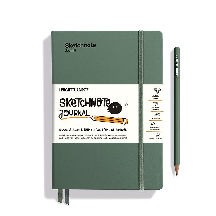 Leuchtturm1917 Sketchnote Journal Notizbuch Medium A5 Olive von Leuchtturm1917