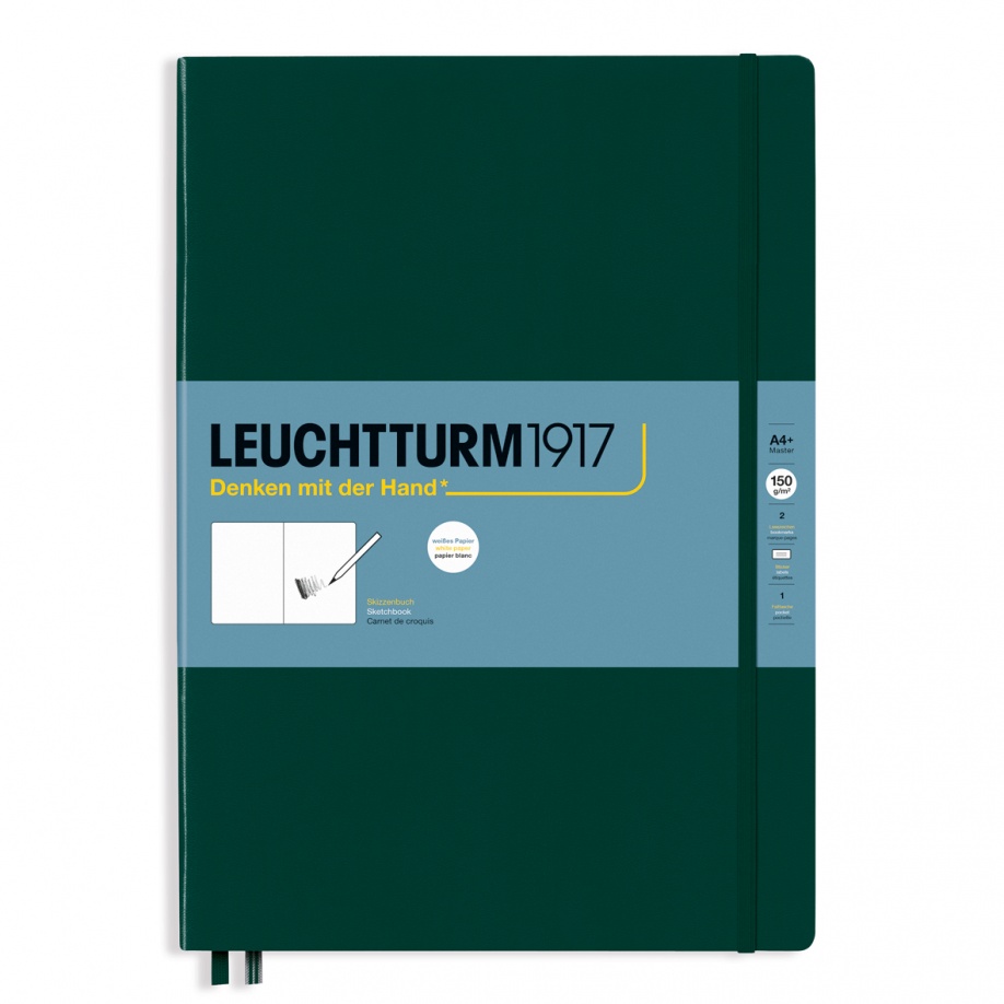 Leuchtturm1917 Skizzenbuch Master Hardcover A4+ Forest Green von Leuchtturm1917