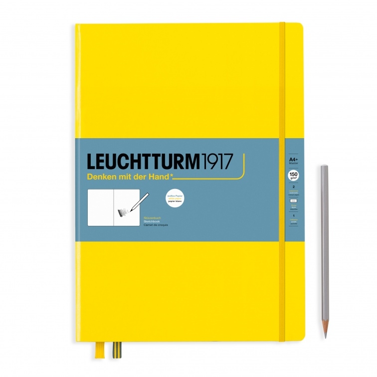 Leuchtturm1917 Skizzenbuch Master Hardcover A4+ Zitrone von Leuchtturm1917