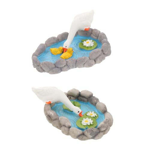 Levemolo 2 Stück Teiliges Miniatur Resin mit Realistischem Teich Weißer Gans und Lotusblume DIY Miniaturgarten Dekoration für Balkon Rasen und Wohnzimmer Levemolo 2 Stück Teiliges Miniatur Resin mit Realistischem Teich Weißer Gans und Lotusblume DIY Miniaturgarten Dekoration für Balkon Rasen und Wohnzimmer von Levemolo