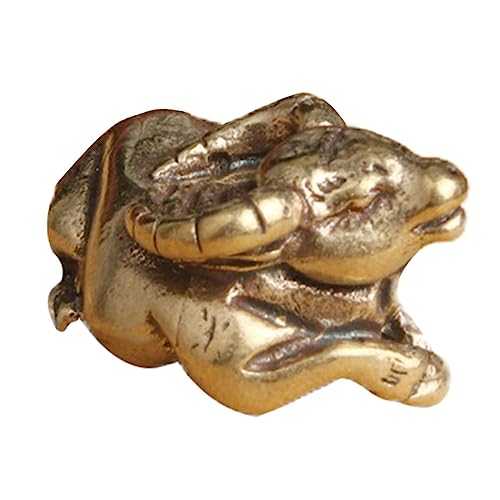 Levemolo Kuh-Ornament aus Messing handgefertigte Ochsenstatue chinesische tierkreisstatue bürodeko Animal Figures milchkännchen Kuh Briefbeschwerer Sternzeichen Kuh Design Briefbeschwerer von Levemolo