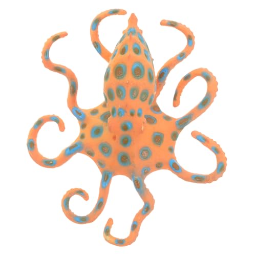 Levemolo Oktopus-Modell Spielzeug Blaugeringelter Oktopus Zur Präsentation Blaugeringelte Oktopusfigur Simuliertes Blauring-oktopusmodell Simulierter Blaugeringelter Oktopus PVC von Levemolo