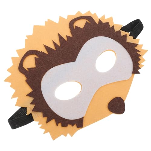 Levemolo Requisiten für Kindergartenaufführungen Maske Halloween Kostüm Karikatur hallowen masks haloween mask the animals animanimals facecup Cosplay-Requisite Partygeschenk Vlies Brown von Levemolo