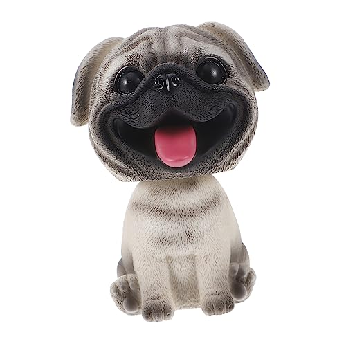 Levemolo Wackelkopf Hund Dekoration Lustiger Shaking Head Hund Für Auto Und Schreibtisch Niedliche Bulldogge Aus Resin Für Zuhause Und Büro Hundeschmuck Für Autoinnenraum Und von Levemolo