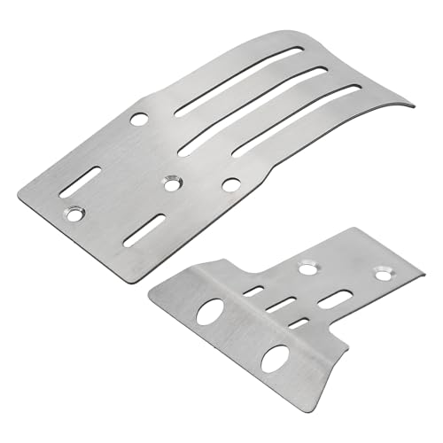 Levigo Edelstahl RC Vorne Hinten Chassis Rüstung Schutz Skid Plate Für Tamiya BB01 BBX BB-01 1/10, RC Upgrade Teile Achse Chassis Schutz Rüstung Guard Set von Levigo