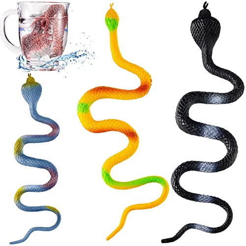 3 Stück Magic Grow Snake Spielzeug Party Favor Erweiterbar Wasserschlangen Spielen Schlangen wachsen Spielzeug wachsen bis zu 122 cm für Party Geschenk von Lewtemi