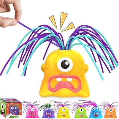 Haare ziehendes Monster – Stressabbau- und Anti-Angst-Spielzeug, lustiges Haare ziehen schreiendes Monsterspielzeug, haarziehendes Fidget-Spielzeug, verschiedene Schreie, die durch Haareziehen for Kin von LexTex