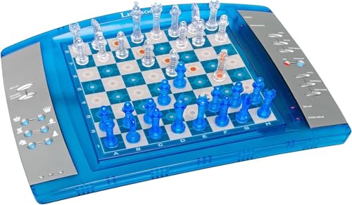 Lexibook 12 LCG3000 ChessLight, Elektronisches Schachspiel mit Berührungstastatur und Licht-und Soundeffekte, 2 Spieler, 32 Stück, 64 Schwierigkeitsgrade, Batterie, Blau/Gelb Lexibook 12 LCG3000 ChessLight, Elektronisches Schachspiel mit Berührungstastatur und Licht-und Soundeffekte, 2 Spieler, 32 Stück, 64 Schwierigkeitsgrade, Batterie, Blau/Gelb von Lexibook