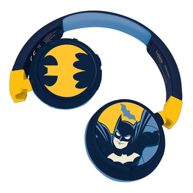 LEXIBOOK Batman 2-in-1 Bluetooth®- und Kabelanschluss, faltbare Kopfhörer mit sicherer Lautstärke von Lexibook