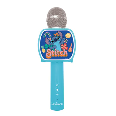 LEXIBOOK Disney Stitch Bluetooth® Karaoke-Mikrofon mit eingebautem Lautsprecher und Smartphone Stativ von Lexibook