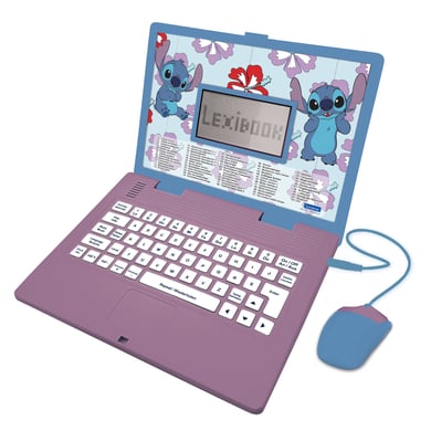 LEXIBOOK Disney Stitch Zweisprachiger Laptop, Englisch und Deutsch von Lexibook