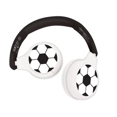 LEXIBOOK Fußball 2-in-1 Bluetooth®- und Kabelanschluss, faltbare Kopfhörer mit sicherer Lautstärke von Lexibook