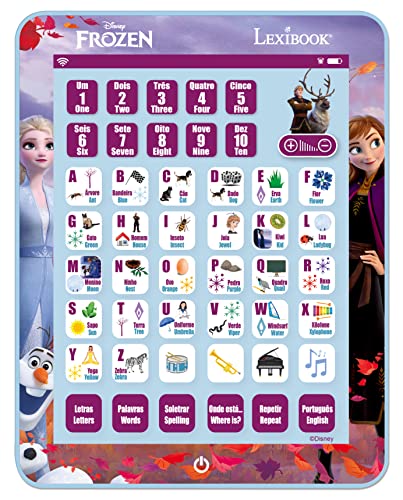 LEXIBOOK, Frozen, JCPAD002FZi4 zweisprachiges Lern-Tablett, Buchstaben, Zahlen und Musik, Englisch/Portugiesisch, Violett, JCPAD002FZi4 LEXIBOOK, Frozen, JCPAD002FZi4 zweisprachiges Lern-Tablett, Buchstaben, Zahlen und Musik, Englisch/Portugiesisch, Violett, JCPAD002FZi4 von Lexibook