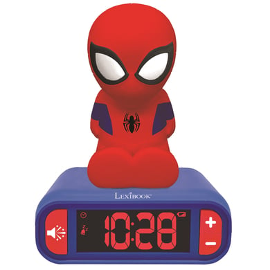 LEXIBOOK Spider-Man Wecker mit 3D Nachtlicht-Figur von Lexibook
