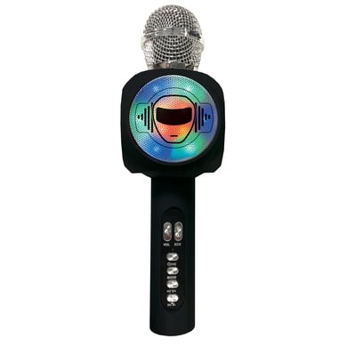 LEXIBOOK iParty Bluetooth® Bluetooth® Karaoke-Mikrofon mit eingebautem Lautsprecher, Lichtern und Stimmenverzerrer von Lexibook