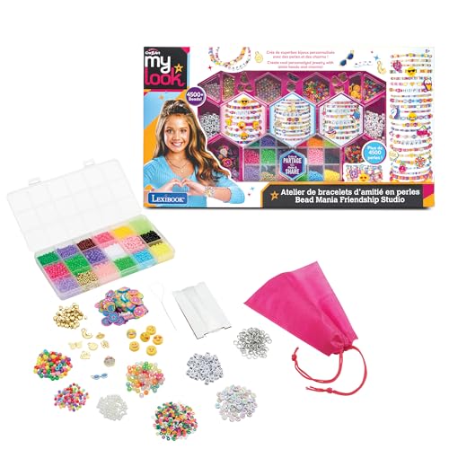 Lexibook, Bastelset für Freundschaftsarmbänder mit Perlen, 18 Farben, CRSS44 Lexibook, Bastelset für Freundschaftsarmbänder mit Perlen, 18 Farben, CRSS44 von Lexibook